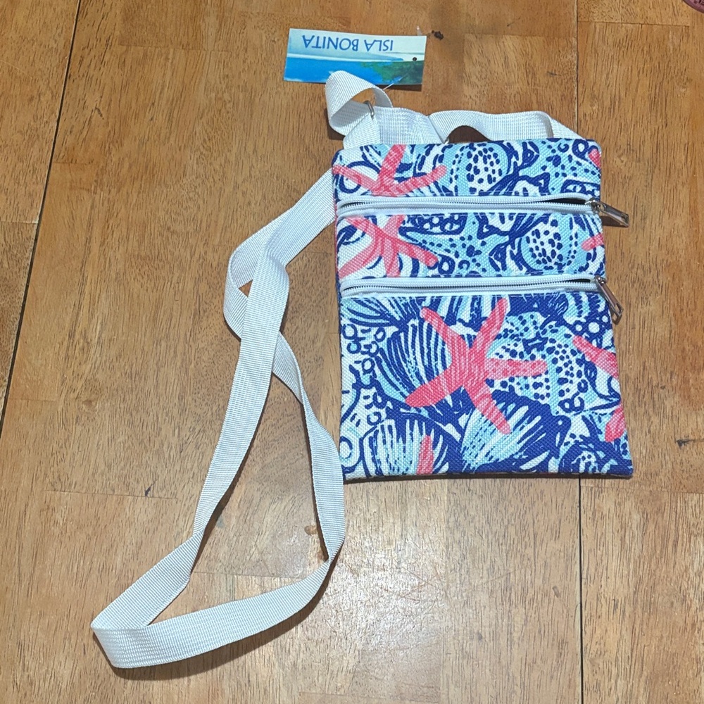 NWT tropical print crossbody bag - Picture 1 of 8